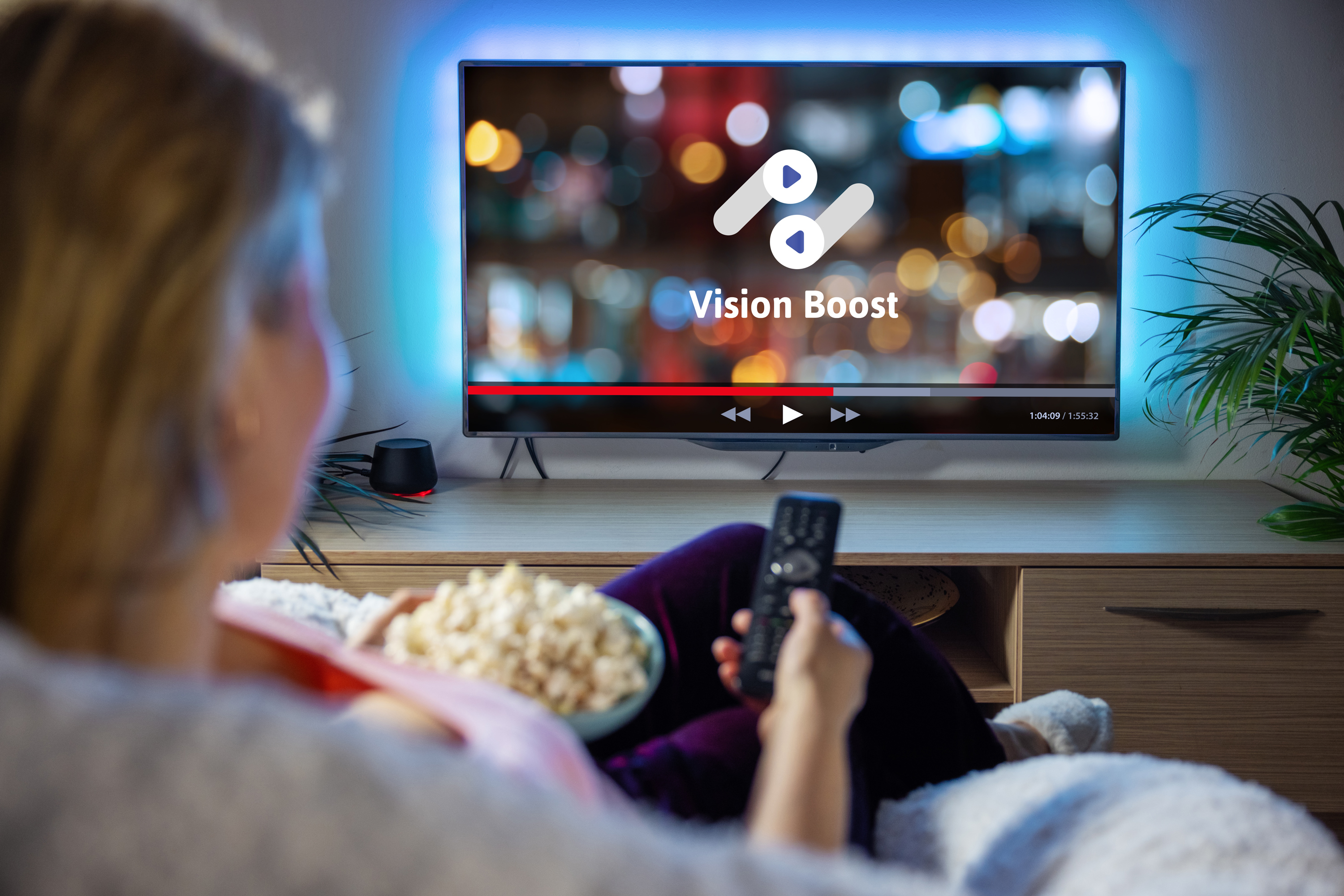 Watching TV with Vision Boost