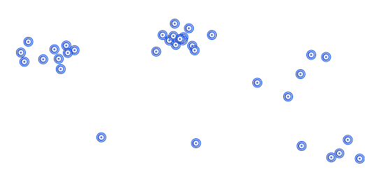 The position of all the CDN servers Vidict has throughout the world