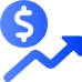 A money chart showing profit