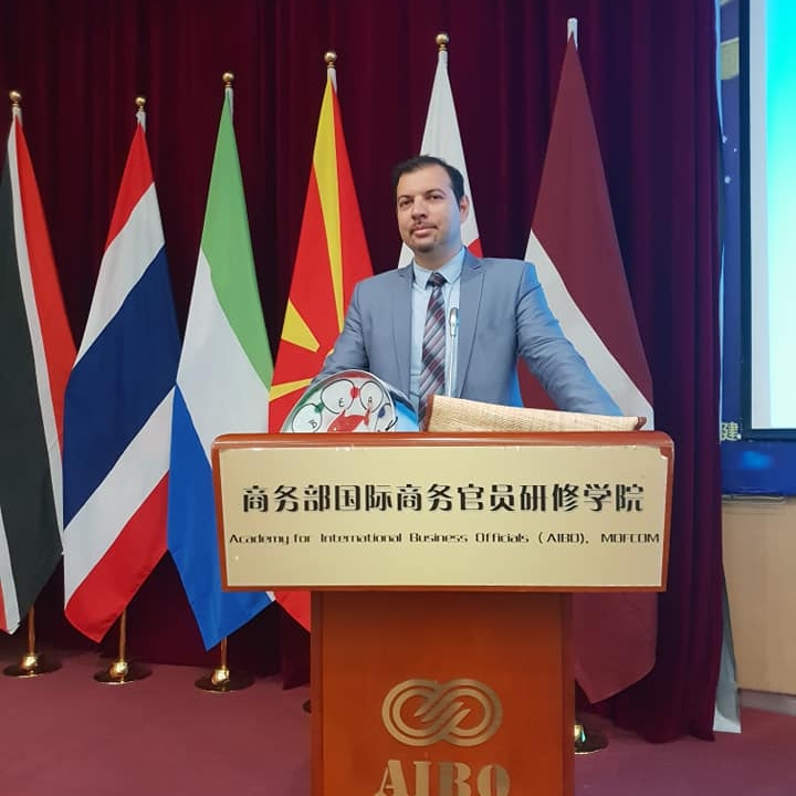 Vidict's CEO, Pero Gjuzelov, attending a internationjal conference in China